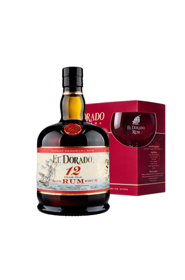 El Dorado rum 12 Years 700ml Gift Pack