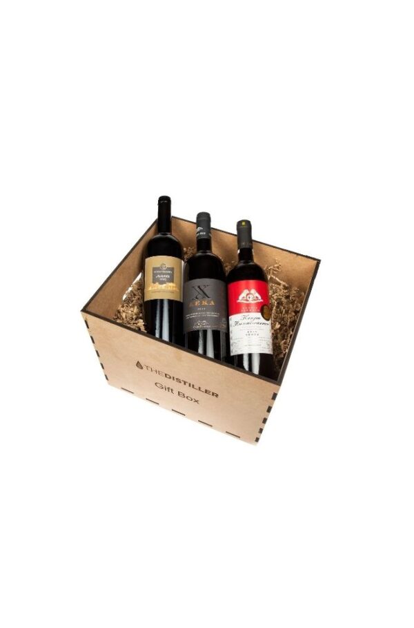 Gift Box | Καλάθι δώρου με κόκκινα κρασιά