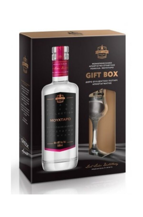Lost Lake Απόσταγμα σταφύλης Μούχταρο Gift Pack 500ml
