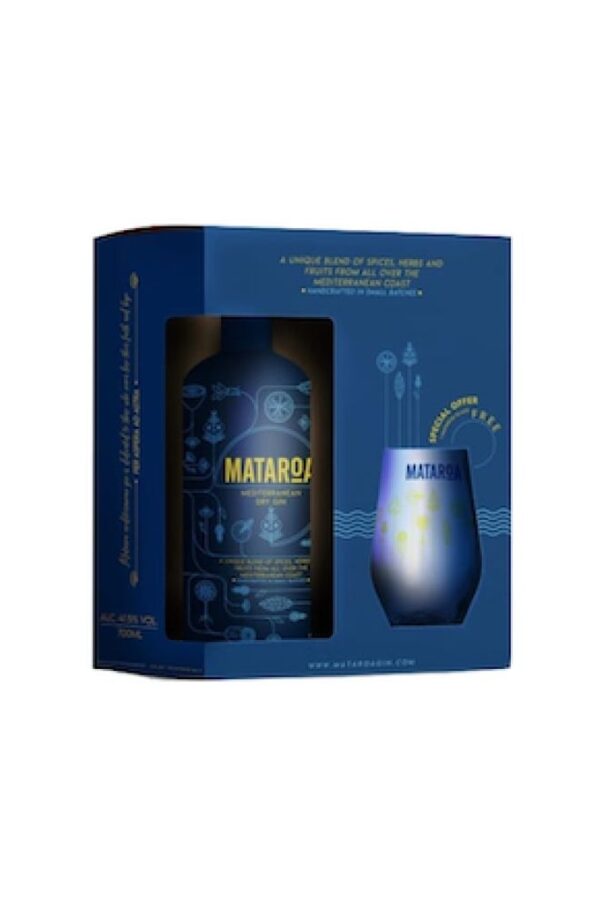Mataroa Mediterranean Dry Gin Gift Pack 700ml