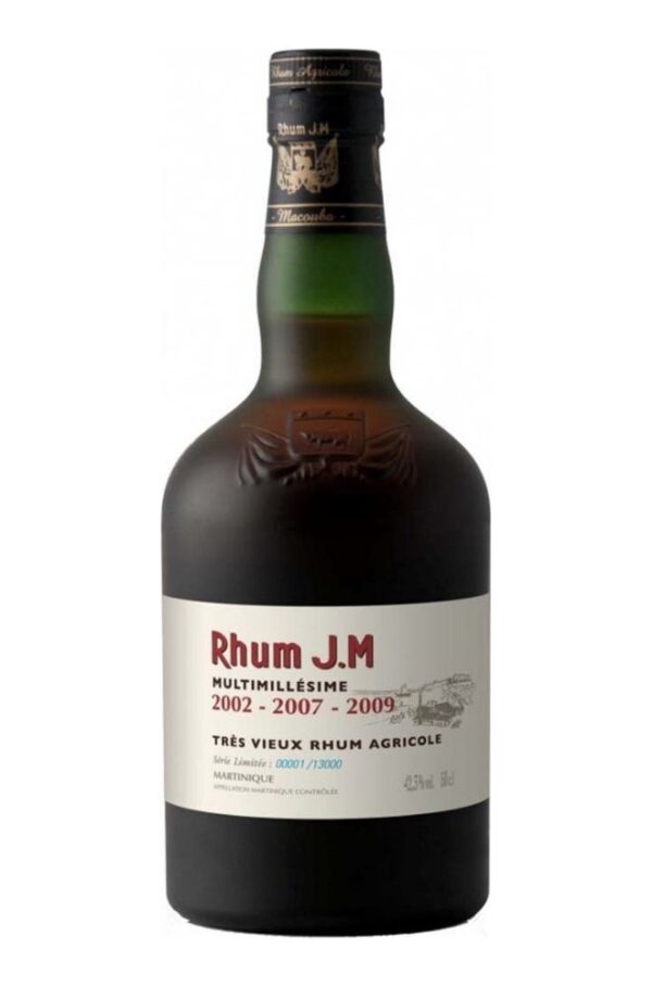 Rhum J.M Multimillesime 2002 / 2007 / 2009  700ml