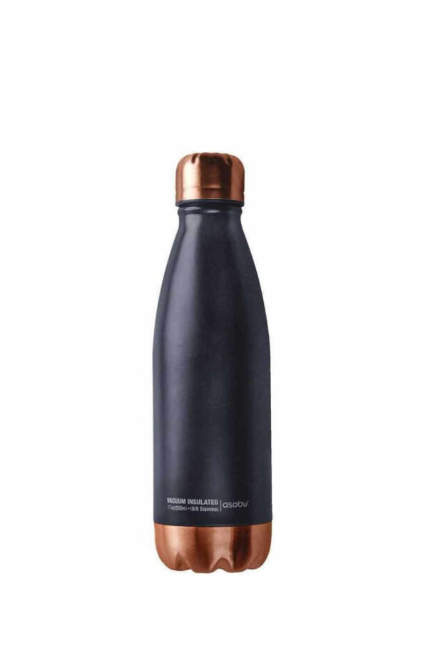 ASOBU Travel mug Θερμός μεταφοράς ροφημάτων SBV17 Μαύρο - Copper