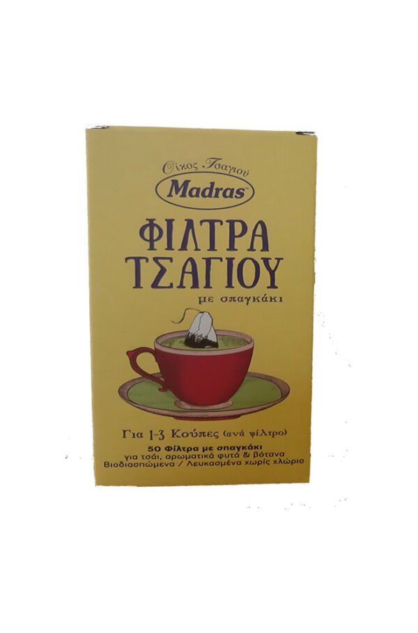 Tea Stories Χάρτινα Φίλτρα με πιέτα & σπαγκάκι για 1-3 κούπα (50 τεμάχια)