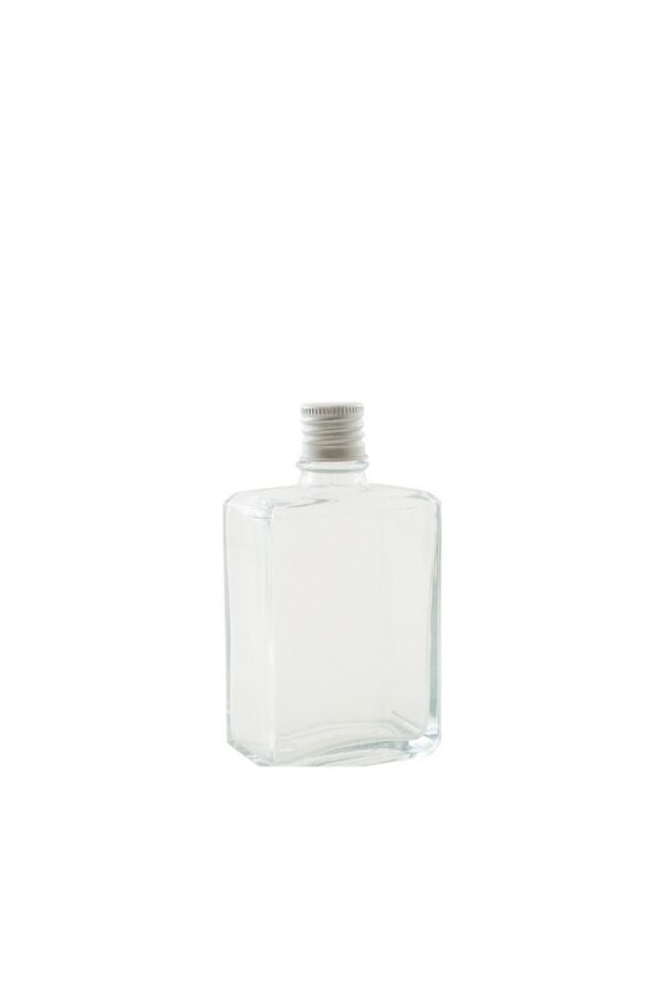 The Bars Square Glass Bottle With Screw Cap E008 100ml