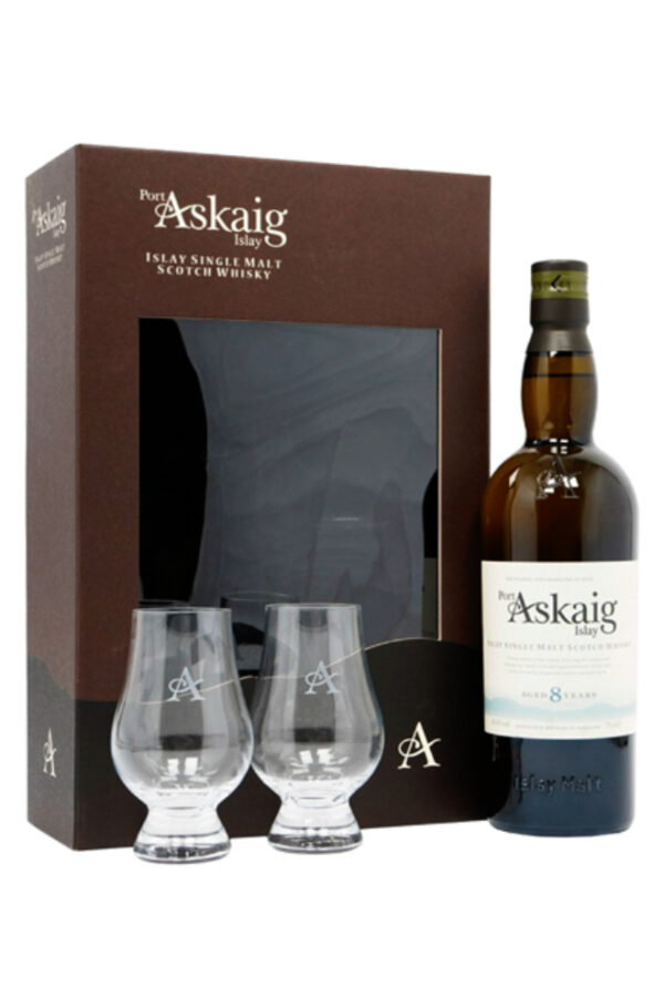 Whisky Port Askaig Single Malt 8 Years Old 700ml Gift Pack