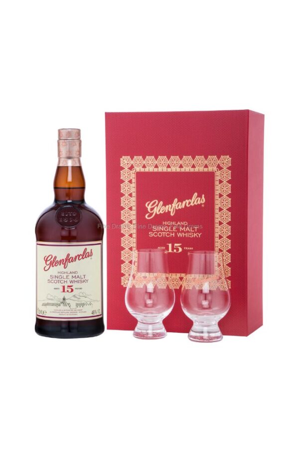 Glenfarclas 15 years old whisky Gift Pack 700ml