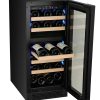 Διζωνικός Συντηρητής Κρασιών 29 Φιαλών Masterzen XPR W35D | Μαύρη Πόρτα