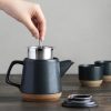 KINTO CLK-151 Teapot 500ml Black Ceramic lab