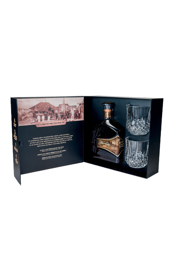 Flor De Cana 18 Years Rum Gift Pack 700ml Flor De Cana 18 Years Rum Gift Pack 700ml