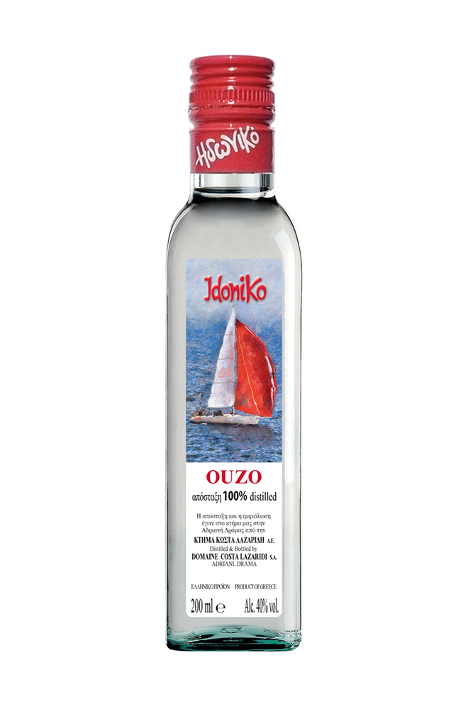 Ούζο Ηδονικό χωρίς γλυκάνισο 200ml | Costa Lazaridi