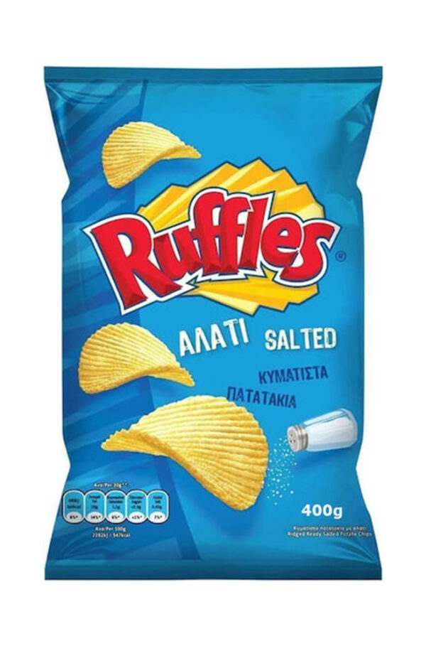 Πατατάκι Ruffles αλάτι 400g Πατατάκι Ruffles αλάτι 400g