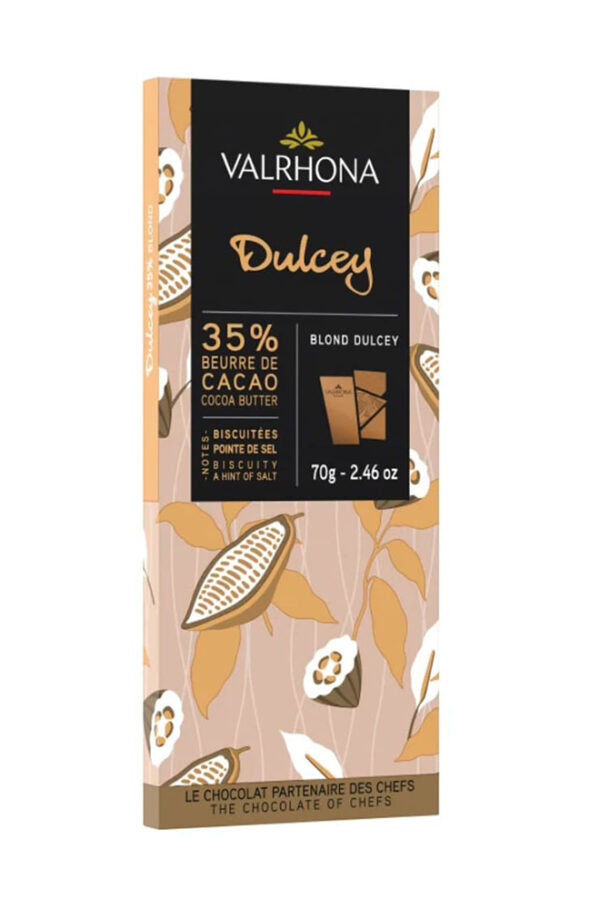 Valrhona Chocolate Tablette Dulcey 35% | 70g Valrhona Chocolate Tablette Dulcey 35% | 70g