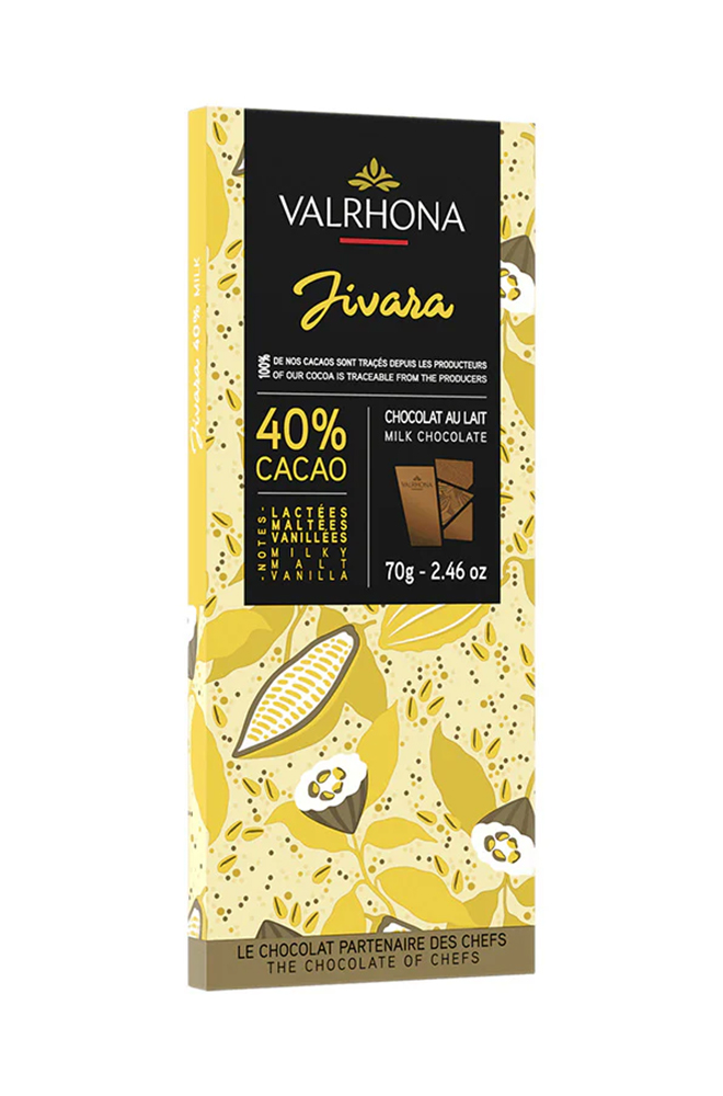Valrhona Chocolate Tablette Jivara 40% | 70g Valrhona Chocolate Tablette Jivara 40% | 70g