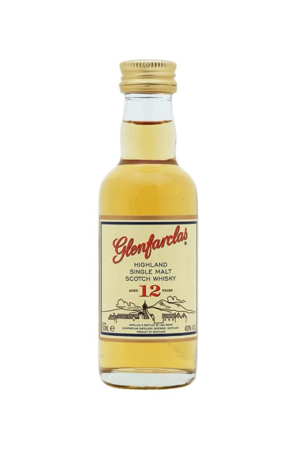 Glenfarclas miniature 12 Years Old whisky 50ml Glenfarclas miniature 12 Years Old whisky 50ml