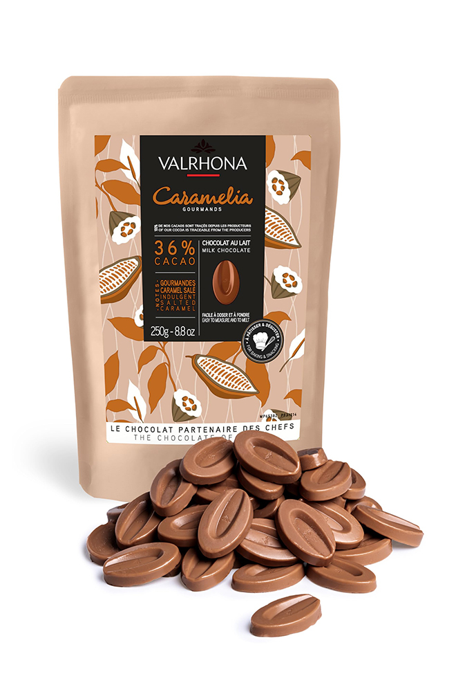 Σοκολάτα Caramelia VALRHONA Feves 36% 250g