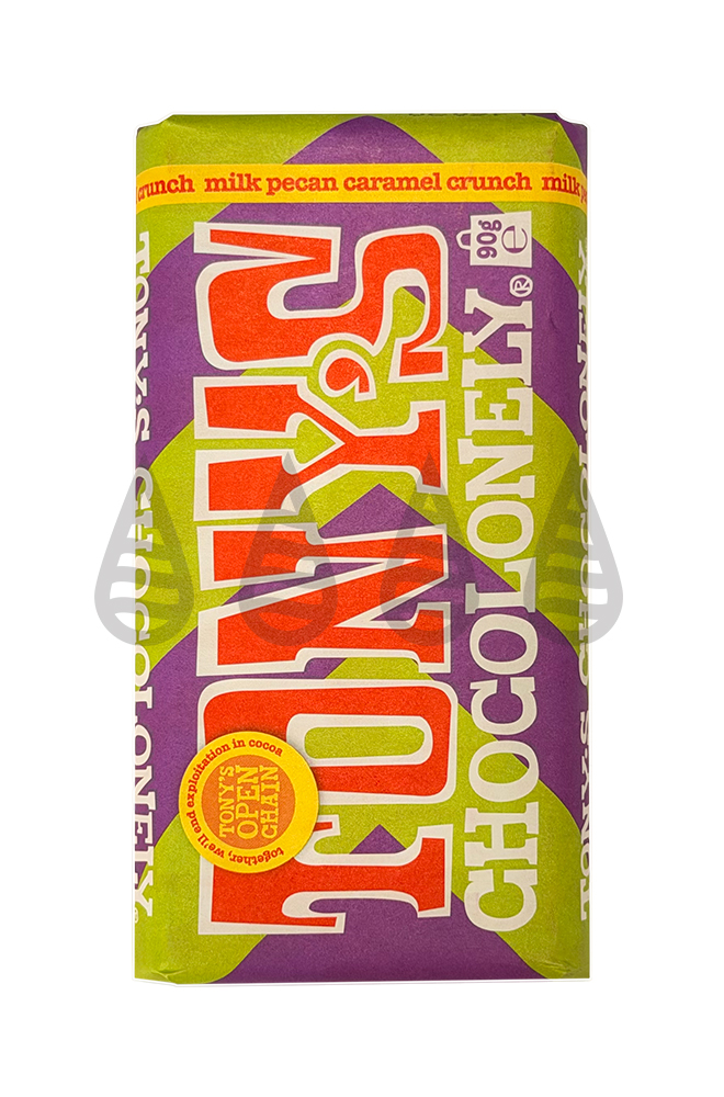 Tonys chocolonely Milk Pecan Caramel Crunch 90g