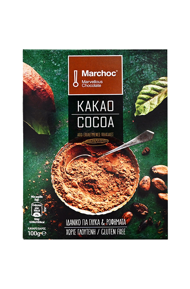 100% Πούδρα Κακάο Marchoc 150g 100% Πούδρα Κακάο Marchoc 150g