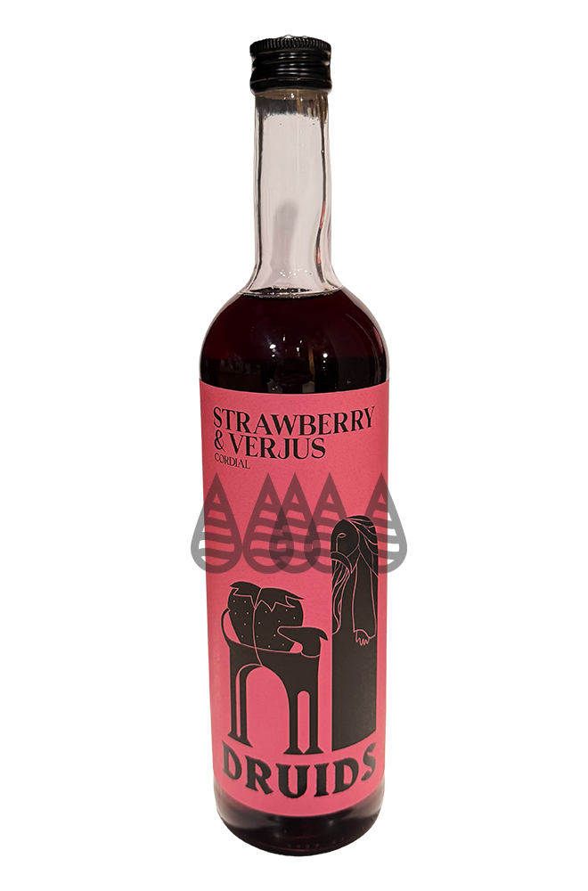 DRUIDS Strawberry & Verjus Cordial 700ml DRUIDS Strawberry & Verjus Cordial 700ml