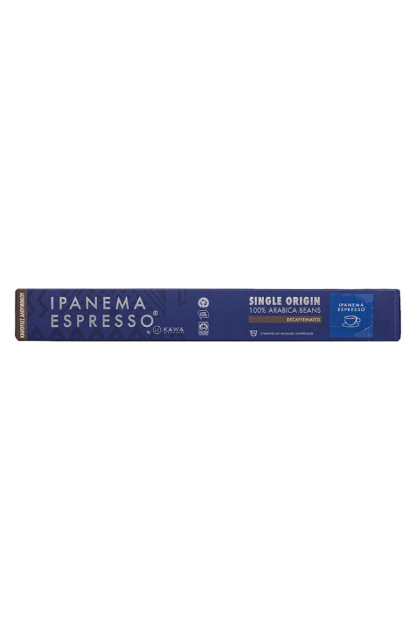 Ipanema espresso Decaffeinated Coffee capsules Nespresso 10τμχ | Kawacom Ipanema espresso Decaffeinated Coffee capsules Nespresso 10τμχ | Kawacom