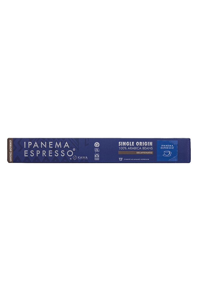 Ipanema espresso Decaffeinated Coffee capsules Nespresso 10τμχ | Kawacom Ipanema espresso Decaffeinated Coffee capsules Nespresso 10τμχ | Kawacom
