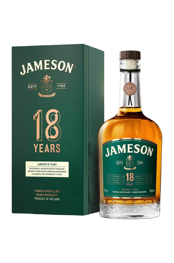 Jameson 18 Years Old Irish Whiskey 700ml Jameson 18 Years Old Irish Whiskey 700ml