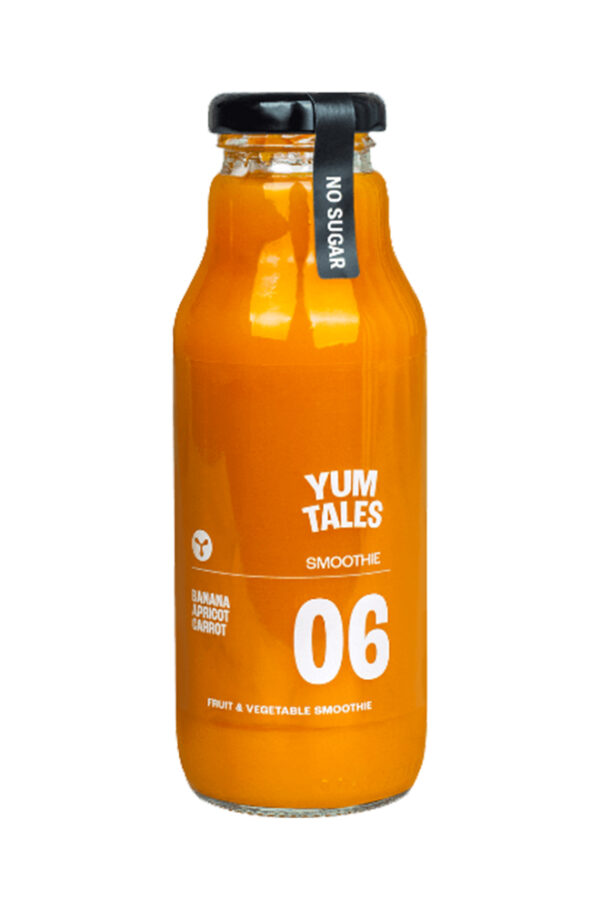 YumTales Smoothie #06 Καρότο & Βερίκοκο 300ml | 6 τεμάχια YumTales Smoothie #06 Καρότο & Βερίκοκο 300ml | 6 τεμάχια