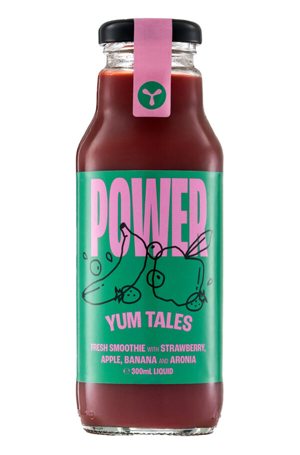 YumTales Power Smoothie Strawberry Aronia 300ml | 3 τεμάχια YumTales Power Smoothie Strawberry Aronia 300ml | 3 τεμάχια